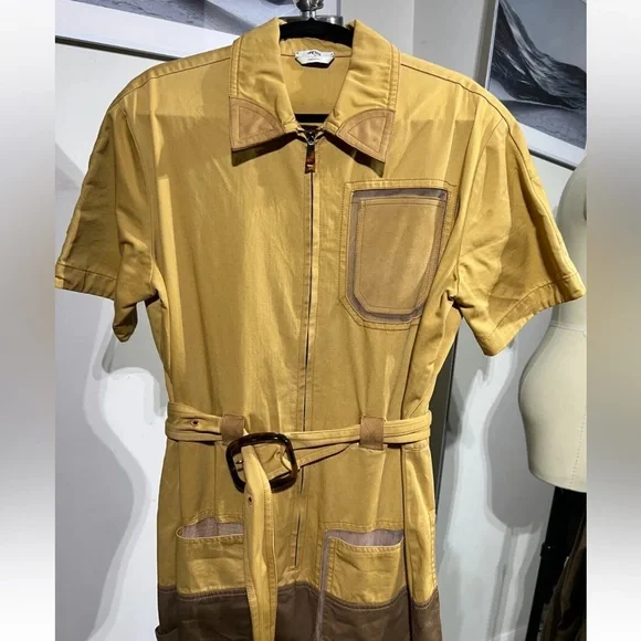 Fendi Jumpsuit SIZE SMALL Brown, Suede